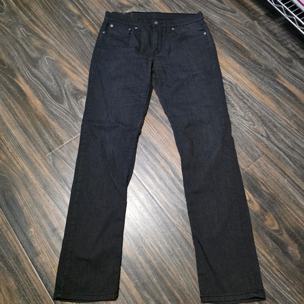Levis 511 Slim Fit Jeans Mens 32x34 Dark Gray Denim Stretch 05511-3010
